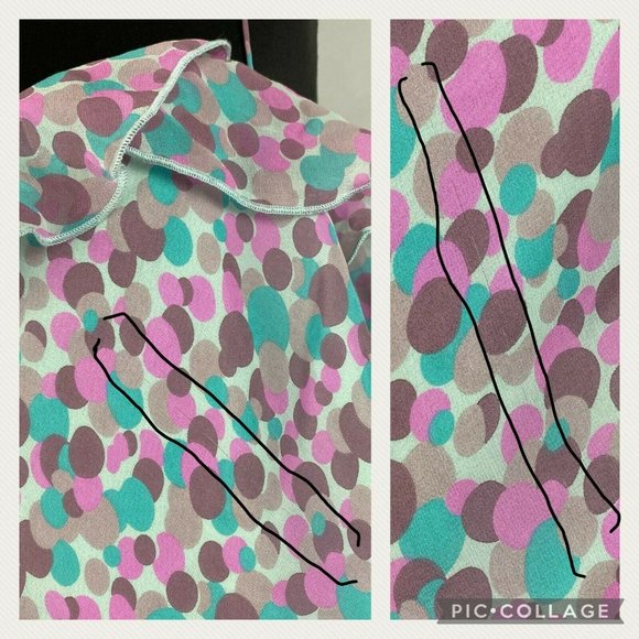 Monsoon USA 14 Polka Dot Abstract Ruffle Accent Tank Top Lined NWD - Picture 3 of 12